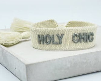 HOLY CHIC uttalande armband vävt, broderat image 1