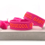 PROSECCO BABY neon vävt budskapsarmband image 1