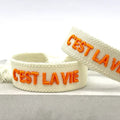 C´EST LA VIE vävt budskapsarmband image 0