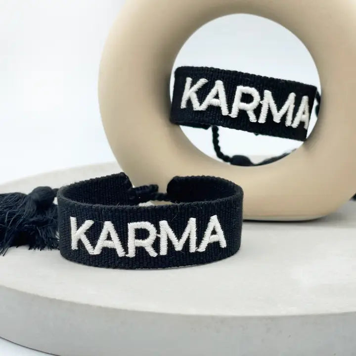 KARMA Budskapsarmband, broderat image 1