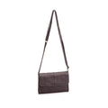 House of Nordic Leather Flap Bag Small Dark Brown image 0