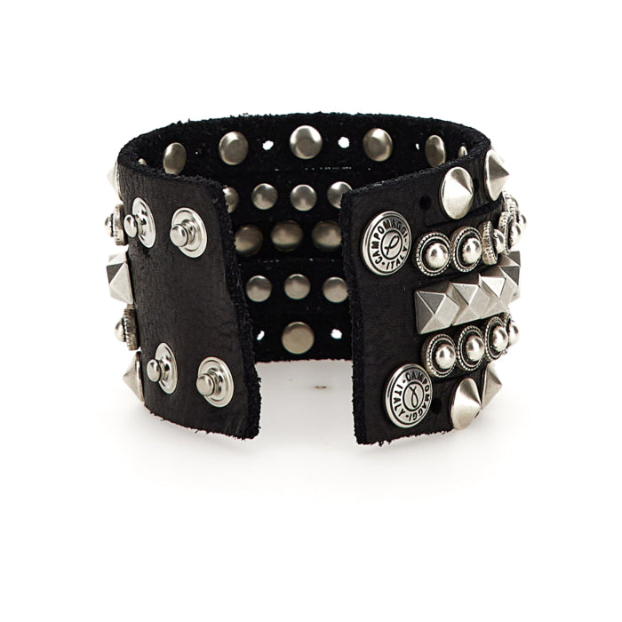 Campomaggi LIRI armband i  läder med nitar image 1