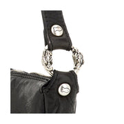 Campomaggi Shoulder bag in black cowhide leather image 3