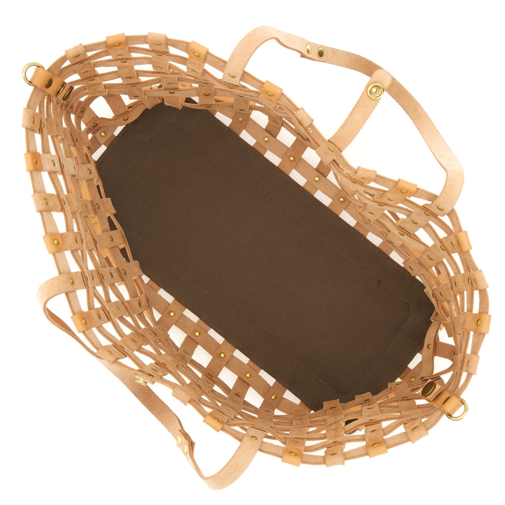 Campomaggi Shoppingbag Valeria in woven cowhide leather image 3