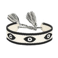 NAZAR BONCUK svart uttalande armband vävt, broderat image 0