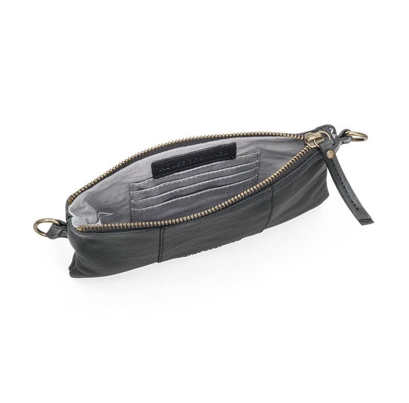House of Nordic Clutch i Svart Läder image 3