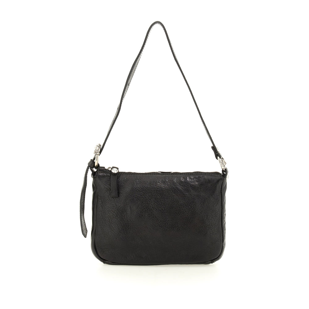 Campomaggi Shoulder bag in black cowhide leather image 0