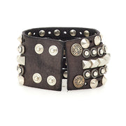 Campomaggi LIRI armband i  läder med nitar image 5