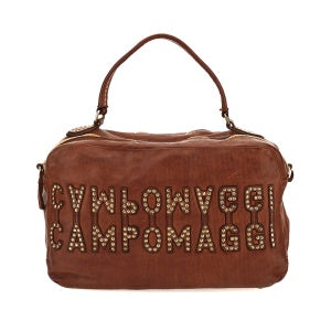 Campomaggi MELISSA väska i cognacsläder med nitar image 0