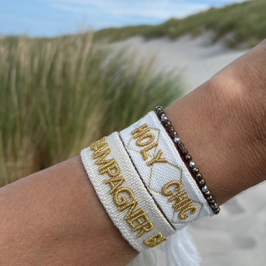HOLY CHIC uttalande armband vävt, broderat image 3