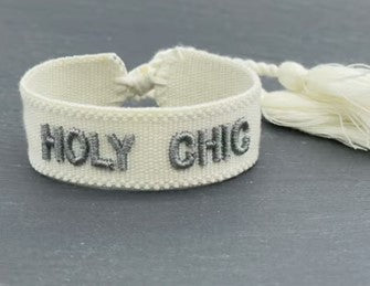 HOLY CHIC uttalande armband vävt, broderat image 2