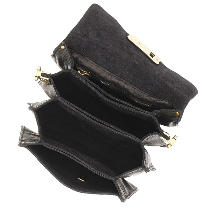 AGNESE crossbody väska i läder image 2