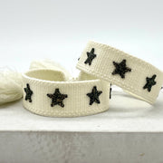 STARS uttalande armband vävt, broderat image 0