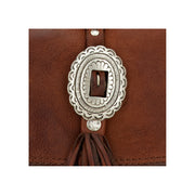 Campomaggi Artemisia Clutch Bag Cognac Detaljbild