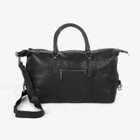 House of Nordic Weekendbag i svart läder