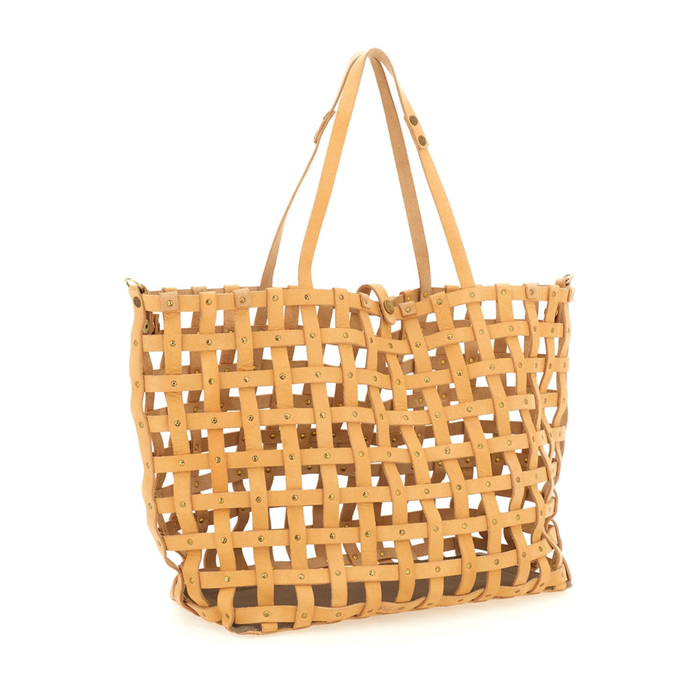 Campomaggi Shoppingbag Valeria in woven cowhide leather image 1