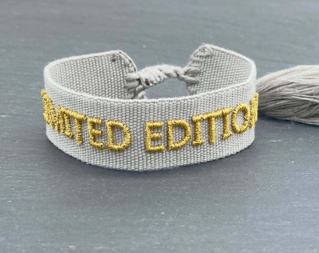 LIMITED EDITION uttalande armband vävt, broderat image 1