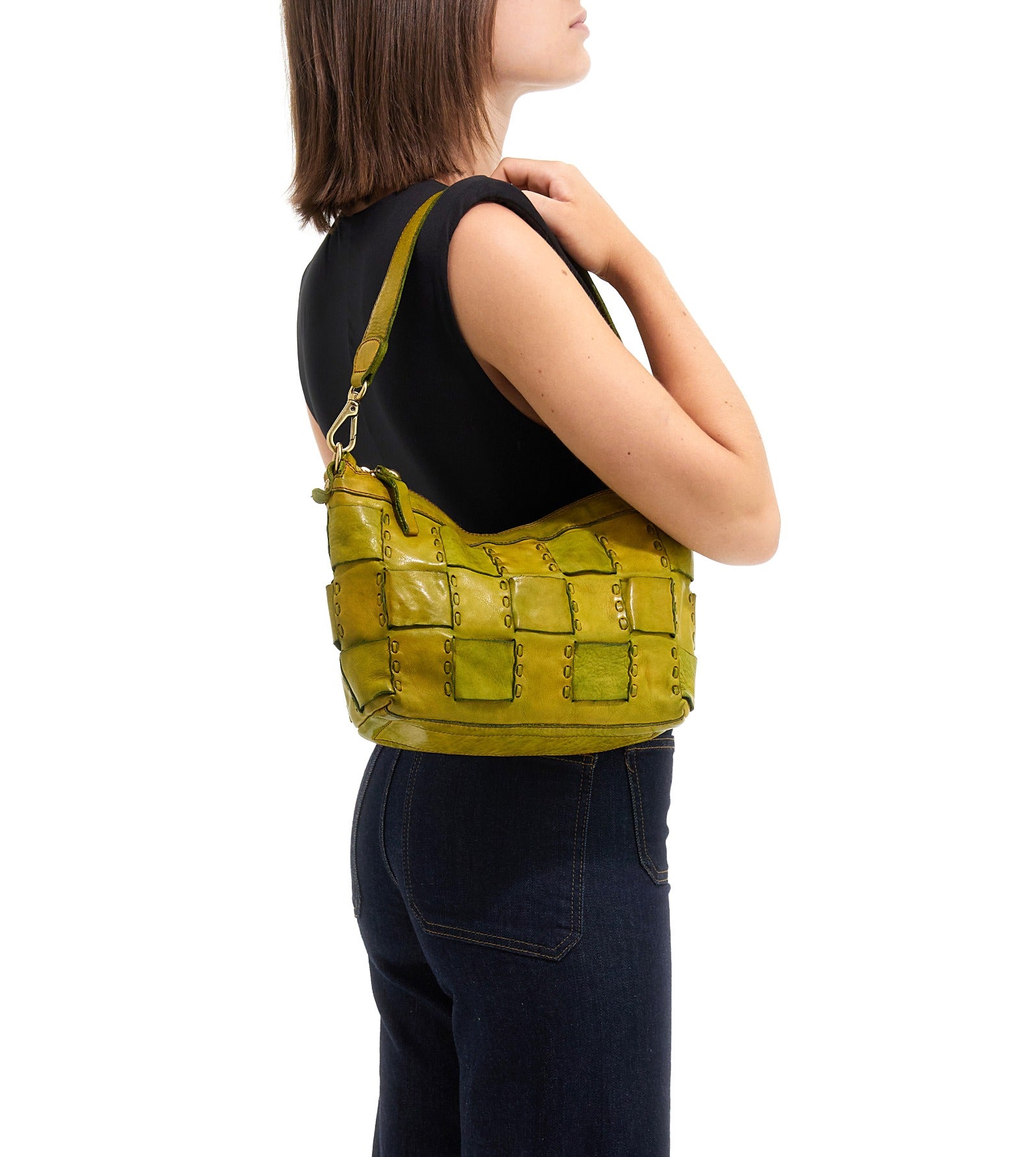 Campomaggi EDERA crossbody, Citronfärgat läder image 4