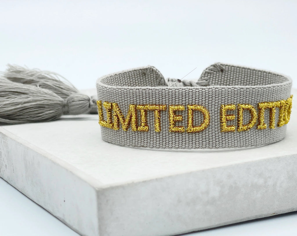 LIMITED EDITION uttalande armband vävt, broderat image 2