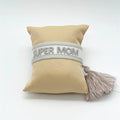 SUPER MOM uttalande armband vävt, broderat image 0