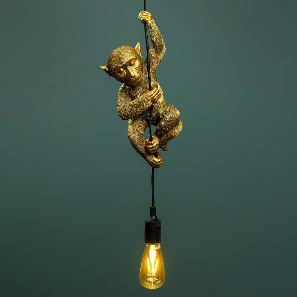 Monkey Lamp Hand Gold image 0