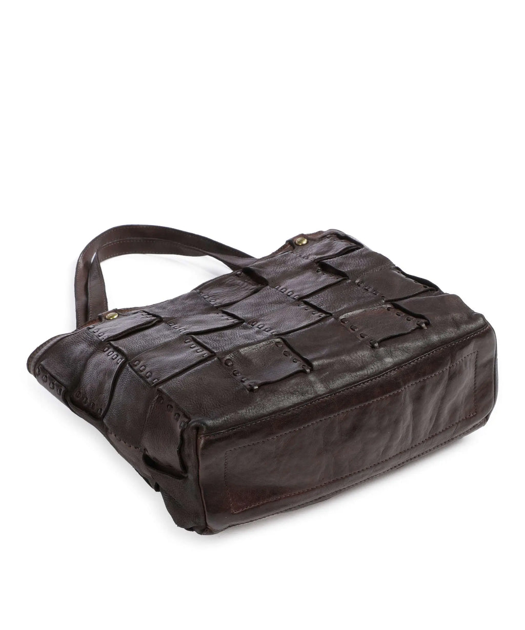 Campomaggi Shoppingbag EDERA i svart vävt läder image 2