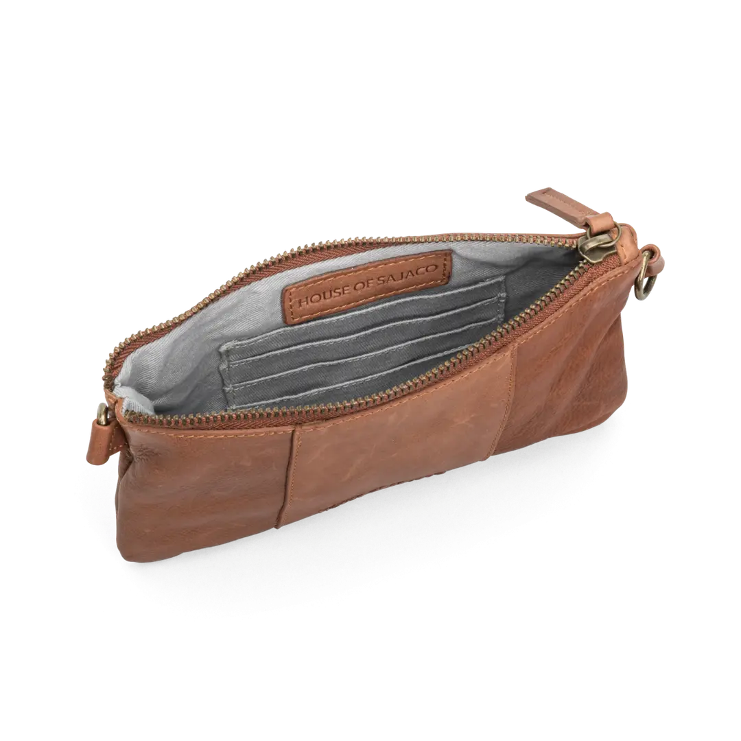 House of Nordic Clutch i Brunt Läder image 3