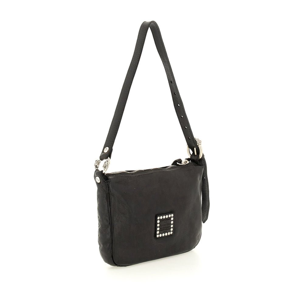 Campomaggi Shoulder bag in black cowhide leather image 1