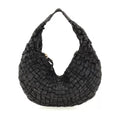 Campomaggi EDERA axelväska, svart flätat skinn image 0