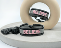 BELIEVE uttalande armband vävt, broderat image 0