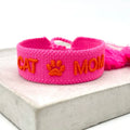 CAT MOM Budskapsarmband, broderat image 0